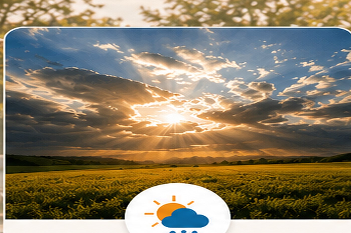 Ciel spectaculaire et météo locale